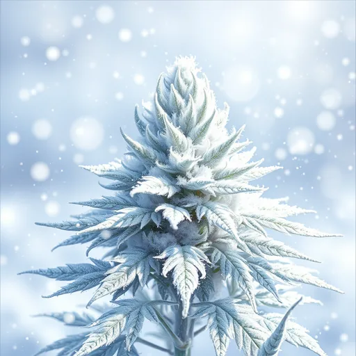Strain art for The White: an illustration, not a photo of the product