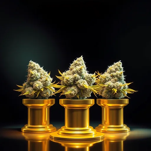 Strain art for Triple OG: an illustration, not a photo of the product