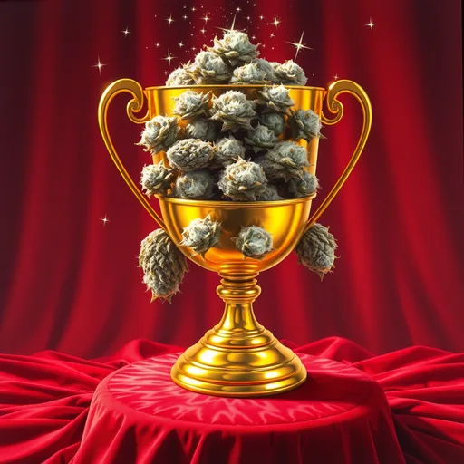 Strain art for Trophy Wife: an illustration, not a photo of the product