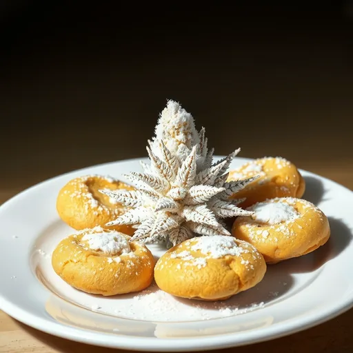 Strain art for White Cookies: an illustration, not a photo of the product