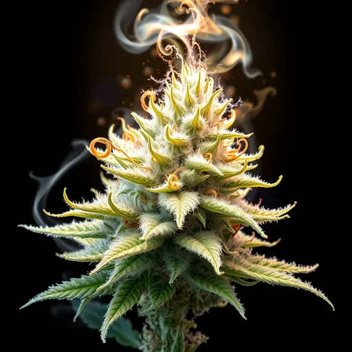 Strain art for White Fire OG: an illustration, not a photo of the product