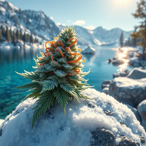 Strain art for White Tahoe Cookies: an illustration, not a photo of the product