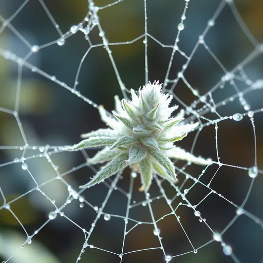Strain art for White Widow: an illustration, not a photo of the product