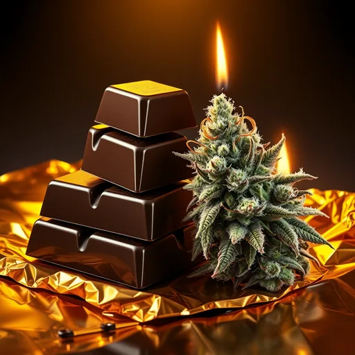 Strain art for Wonka Bars: an illustration, not a photo of the product