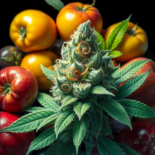 Strain art for Zkittlemints: an illustration, not a photo of the product